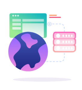 icon globe app database large